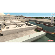 Central Field model: Site: Giza; View: Khentkaus Pyramid Town (model)